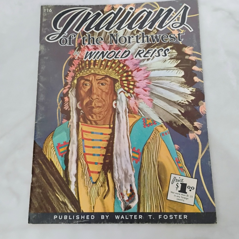 Vintage Indians of the Northwest Picture Book #116 Walter T. Foster Art